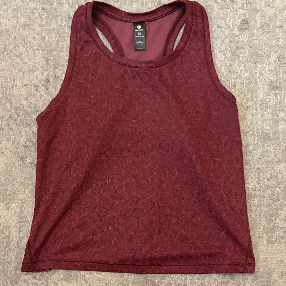 90 Degree by Reflex Women's Burgundy Tank Top Size Medium